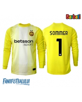 Inter Milan Yann Sommer #1 Portarii Tricou Fotbal Replică 2025-26 Barbati Deplasare Mâneci Lungi